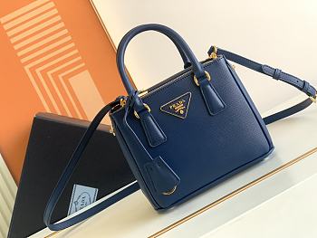 Prada Galleria Saffiano Mini Bag Navy Blue