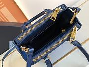 Prada Galleria Saffiano Mini Bag Navy Blue - 2