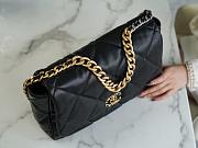 Chanel 19 Maxi Bag Black with Lambskin - 2