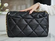 Chanel 19 Maxi Bag Black with Lambskin - 3