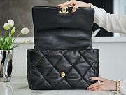 Chanel 19 Maxi Bag Black with Lambskin - 4