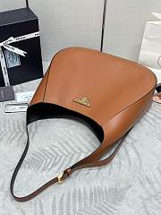 Prada Large leather shoulder bag with topstitching - 2