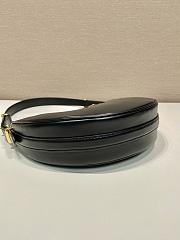 Prada Arqué leather shoulder bag Black-22.5*18.5*6.5cm - 4