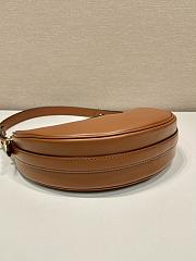 Prada Arqué leather shoulder bag Brown-22.5*18.5*6.5cm - 4