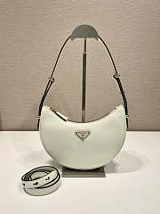 Prada Arqué leather shoulder bag White-22.5*18.5*6.5cm - 1