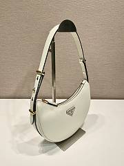 Prada Arqué leather shoulder bag White-22.5*18.5*6.5cm - 4