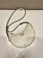 Prada Arqué leather shoulder bag White-22.5*18.5*6.5cm - 5