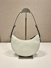 Prada Arqué leather shoulder bag White-22.5*18.5*6.5cm - 3