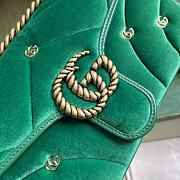 Gucci | GG MARMONT SERIES SMALL SHOULDER BAG Green Velvet  - 2