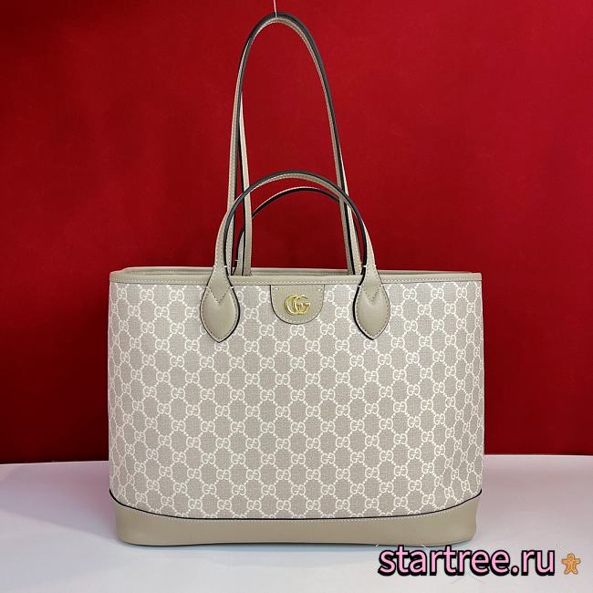 Gucci Ophidia Medium Tote Monogram White - 1