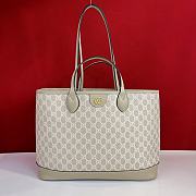 Gucci Ophidia Medium Tote Monogram White - 1