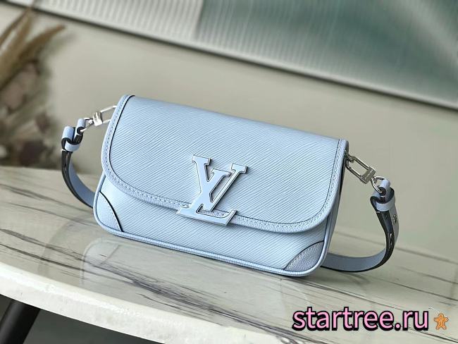 Louis Vuitton Buci Handbag M59386 Light Blue - 1