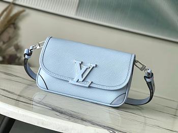 Louis Vuitton Buci Handbag M59386 Light Blue