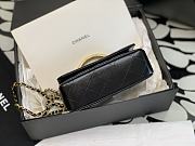 CHANEL Shoulder Bag with Handle Shiny Leather - 2