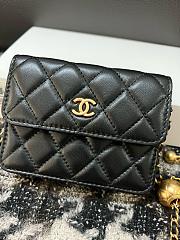 CHANEL 2020 Gold Ball with Chain bag AP1465 black - 3