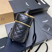 Saint Laurent Women's Black Gaby Mini Quilted-leather Vanity Bag - 3