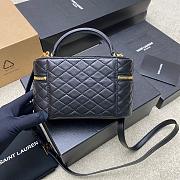 Saint Laurent Women's Black Gaby Mini Quilted-leather Vanity Bag - 4