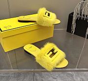Fendi Baguette Yellow sandals - 3