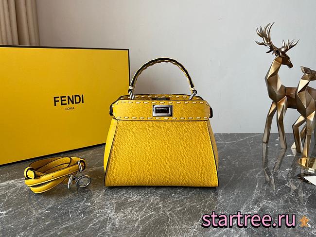 Fendi Peekaboo Bag Mini in Yellow - 1