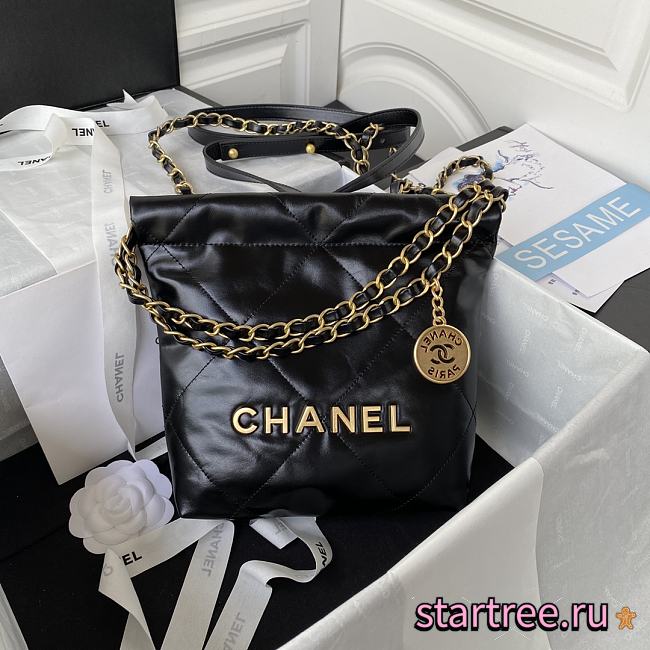 Chanel Mini 22 Bag Black - 1