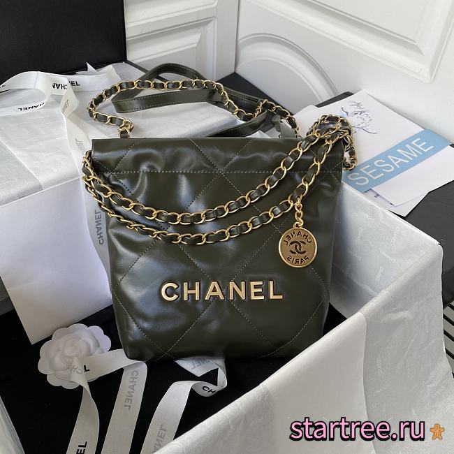 Chanel Mini 22 Bag Green - 1