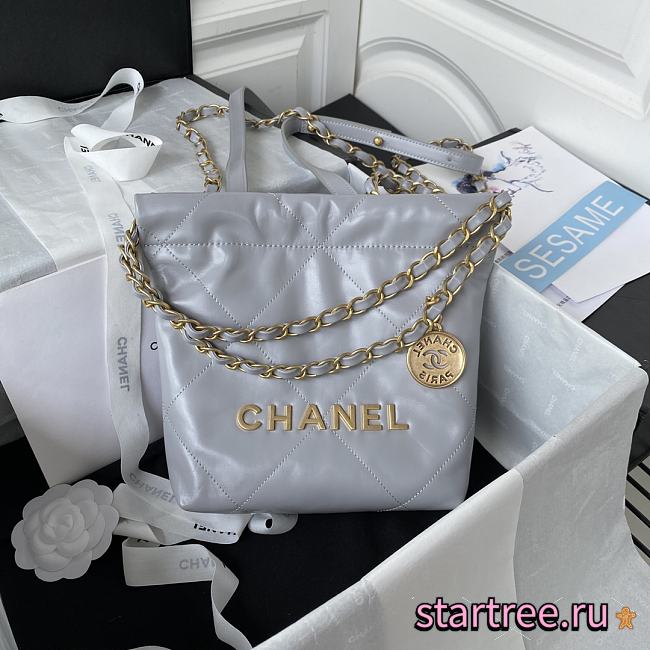Chanel Mini 22 Bag Grey - 1