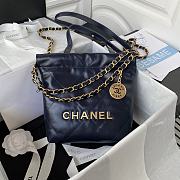 Chanel Mini 22 Bag Navy Blue - 1