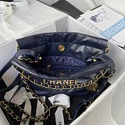 Chanel Mini 22 Bag Navy Blue - 4