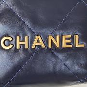 Chanel Mini 22 Bag Navy Blue - 3