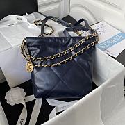Chanel Mini 22 Bag Navy Blue - 2