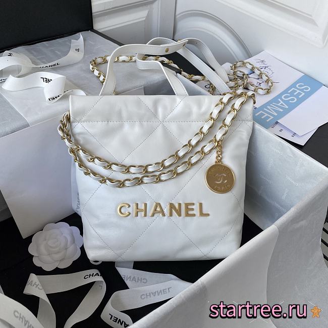 Chanel Mini 22 Bag White - 1