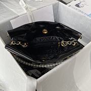 Chanel Mini 22 Bag Black With Pearl Chain - 4