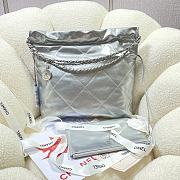 CHANEL Small 22 Bag Sliver-35x37x7cm - 2