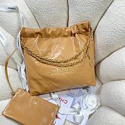 Chanel 22 Small Shoulder bag Caramel -35x37x7cm - 5