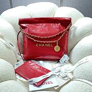 Chanel 22 Small Shoulder bag Red -35x37x7cm - 1