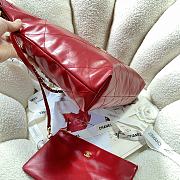 Chanel 22 Small Shoulder bag Red -35x37x7cm - 5