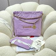 Chanel 22 Small Shoulder bag Purple -35x37x7cm - 1