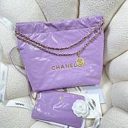 Chanel 22 Small Shoulder bag Purple -35x37x7cm - 3