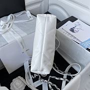 Chanel Mini 22 Bag White With Slilver Hardware - 5