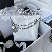 Chanel Mini 22 Bag White With Slilver Hardware - 3