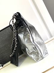 Chanel 22 Small Shoulder Black and Silver Gradient Color - 4