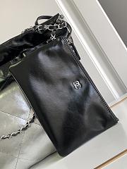 Chanel 22 Small Shoulder Black and Silver Gradient Color - 3