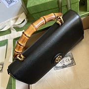 GUCCI Gucci Bamboo Handle Chain Bag Black 675795 - 3
