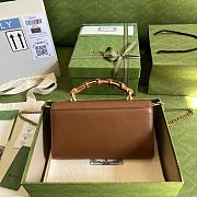 GUCCI Gucci Bamboo Handle Chain Bag Caramel 675795 - 5