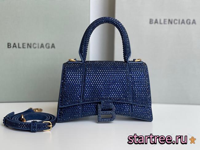 Balenciaga | Hourglass With Diamonds Blue - 1