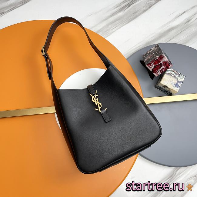 YSL Sanit Lauren Small Le 5A 7 Bag In Black-23*22*8.5cm - 1