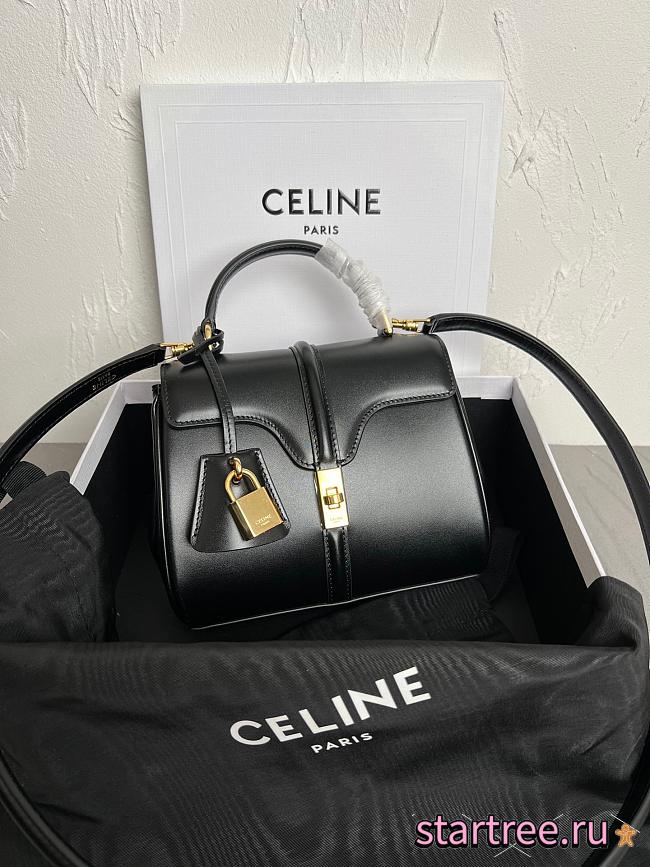 Celine 16 Bag in Black-17.5*14*7cm - 1