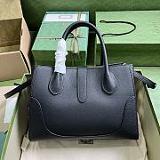 GUCCI JACKIE 1961 SMALL NATURAL GRAIN TOTE - 2