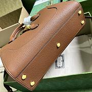 GUCCI JACKIE 1961 SMALL NATURAL GRAIN TOTE In Brown - 2