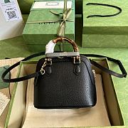 Gucci Diana Mini Leather Tote Bag In Black - 5